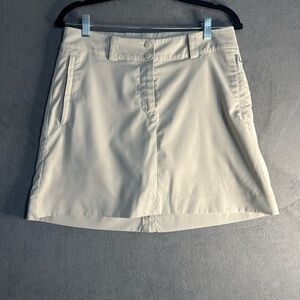 Womens Nike Dri-fit Golf Skirt Skort Beige Size 6